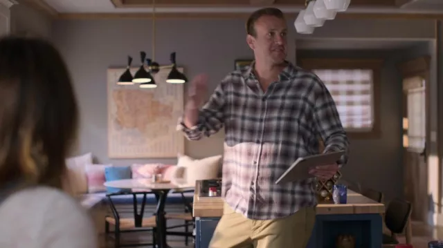 Plaid shirt worn by Jimmy (Jason Segel) as seen in Shrinking TV series outfits (Season 1 Episode 9)