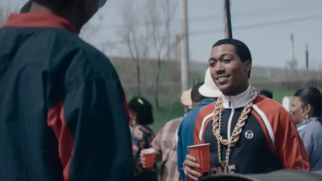 Sergio Tacchini Track Jacket worn by Demetrius 'Big Meech' Flenory (Demetrius Flenory Jr.) as seen in BMF (S02E10)