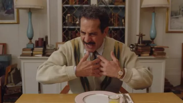 Gold watch worn by Abe Weissman (Tony Shalhoub) as seen in The Marvelous Mrs. Maisel (Season 5)