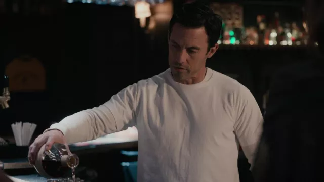 White long sleeve tee worn by Charlie Nicoletti (Milo Ventimiglia) as seen in The Company You Keep TV series outfits (S01E06)