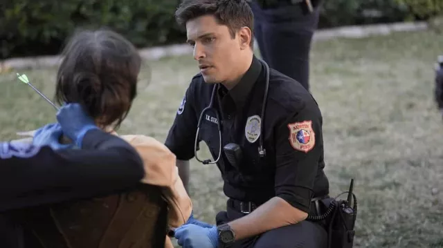 Digital watch worn by T.K. Strand (Ronen Rubinstein) as seen in 9-1-1: Lone Star TV series outfits (S04E11)