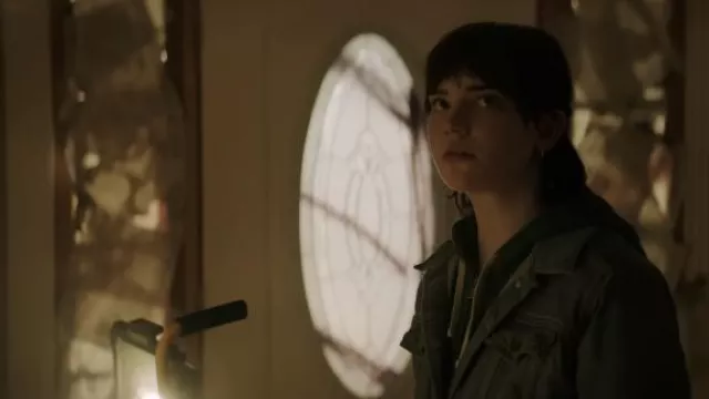 Denim jacket worn by Sadie Harper (Sophie Thatcher) as seen in The Boogeyman movie