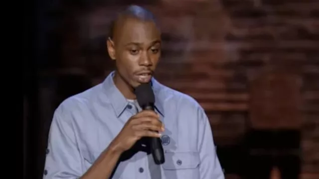 Blue blouse worn by Dave Chappelle in Dave Chappelle: Killin' Them Softly