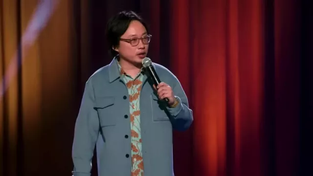 Blue Wool Jacket worn by Jimmy O. Yang in Best Of: Jimmy O. Yang on Prime Video