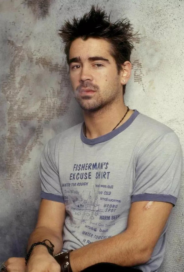 Fisherman's Excuse T-shirt worn by Colin Farrell on multiple occasions