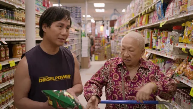 Caterpillar Tank Top worn by Wally (B.D. Wong) as seen in Awkwafina is Nora From Queens (S03E02)