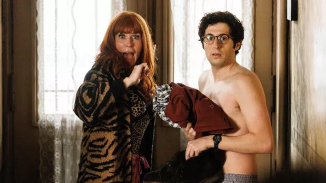 The leopard print fur coat worn by Morgane Alvaro (Audrey Fleurot) in HPI: High Intellectual Potential (S03E04)