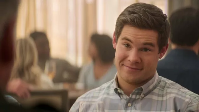 Plaid shirt worn by Owen Browning (Adam DeVine) as seen in The Out-Laws movie