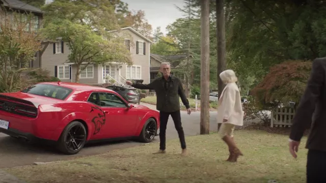 Dodge Challenger SRT Red Car of Billy McDermott (Pierce Brosnan) in The Out-Laws