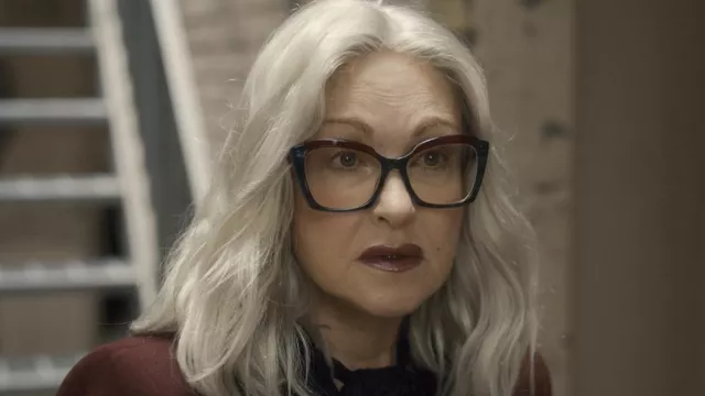 Oversize eyeglasses worn by Ruthie (Cyndi Lauper) in The Horror of Dolores Roach (S01E05)