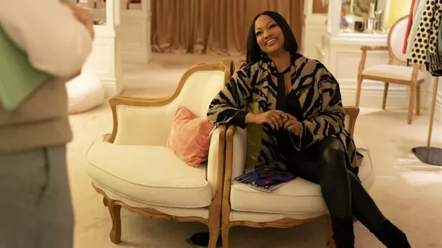 Printed jacket worn by Natasha (Garcelle Beauvais) as seen in Survival of the Thickest (Season 1)