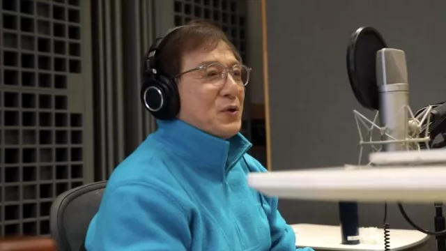 Eyeglasses worn by Jackie Chan in Teenage Mutant Ninja Turtles: Mutant Mayhem | Meet the Cast (2023 Movie) YouTube video