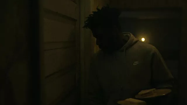 Nike Grey hoodie worn by Fontaine (John Boyega) in They Cloned Tyrone