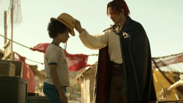 Cape Coat Jacket worn by Shanks (Peter Gadiot) as seen in One Piece (Season 1)