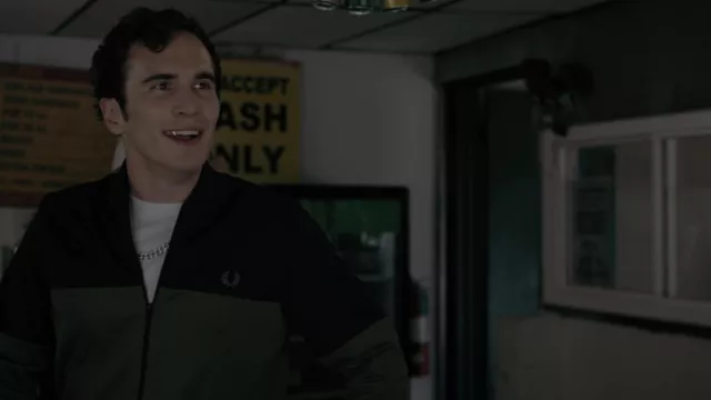 Fred Perry Track Jacket worn by Skender Lulgjuraj (Alexander Pobutsky) as seen in Justified: City Primeval (S01E03)