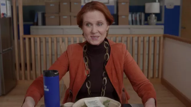 Collier de chaîne porté par Miranda Hobbes (Cynthia Nixon) comme on le voit dans And Just Like That... (S02E08)