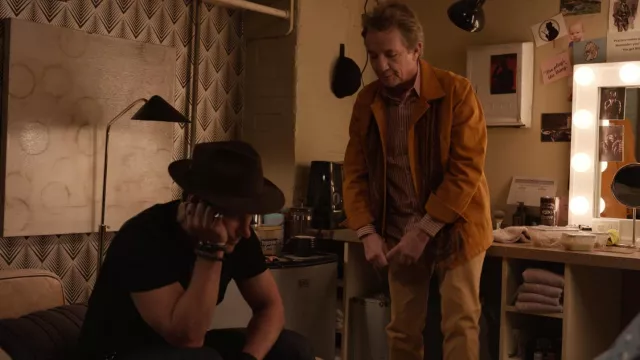 Brown jacket worn by Oliver Putnam (Martin Short) as seen in Only Murders in the Building (S03E02)