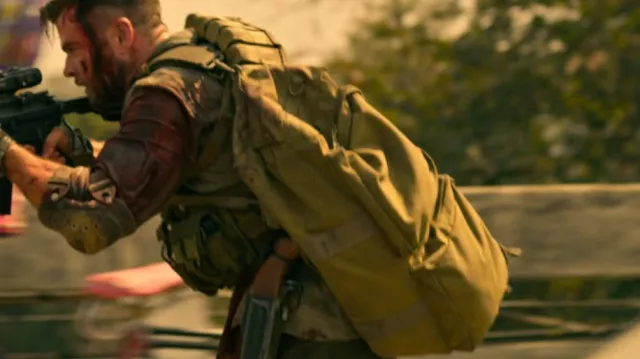 Sling military backpack worn by Tyler Rake (Chris Hemsworth) in Extraction movie