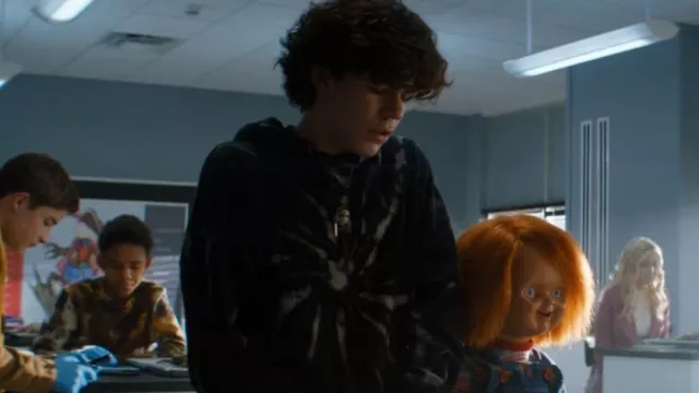 Tie and dye hoodie worn by Jake Wheeler (Zackary Arthur) in Chucky TV show (S01E01)