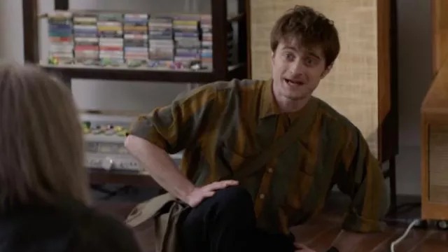 Striped shirt worn by Ezekiel Brown (Daniel Radcliffe) in Miracle Workers TV show (S01E04)