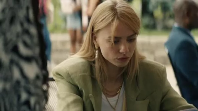 Sage Blazer Worn By Cate Dunlap (Maddie Phillips) In Gen V (S01E03