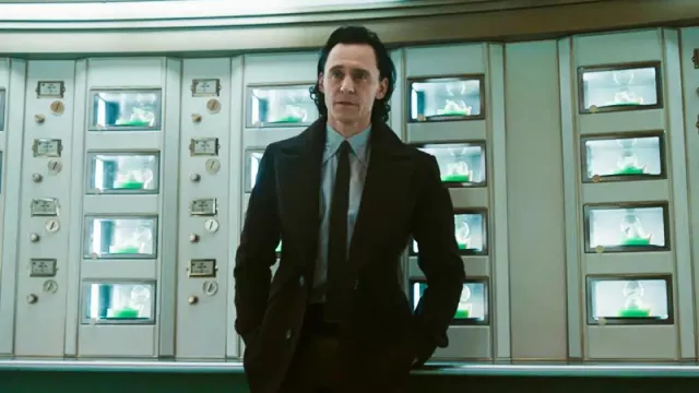 The jacket worn by Loki (Tom Hiddleston) in the Loki series (S02E02)