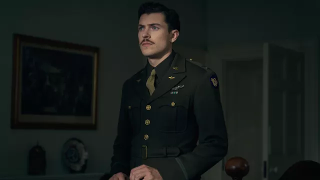 U.S. WWII Uniform worn by Major Robert 'Rosie' Rosenthal (Nate Mann) as seen in Masters of the Air TV series wardrobe (S01E06)