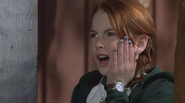 Brown watch worn by Hallie Parker / Annie James (Lindsay Lohan) in The Parent Trap