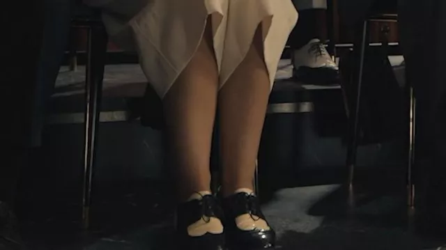 Black and White Oxfords worn by Arachne Crane (Lilly Cooper) in The Hunger Games: The Ballad of Songbirds & Snakes