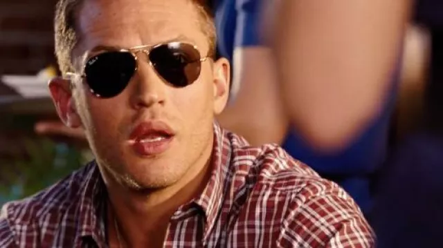 Ray-Ban Aviator Sunglasses worn by Tuck (Tom Hardy) as seen in This Means War movie