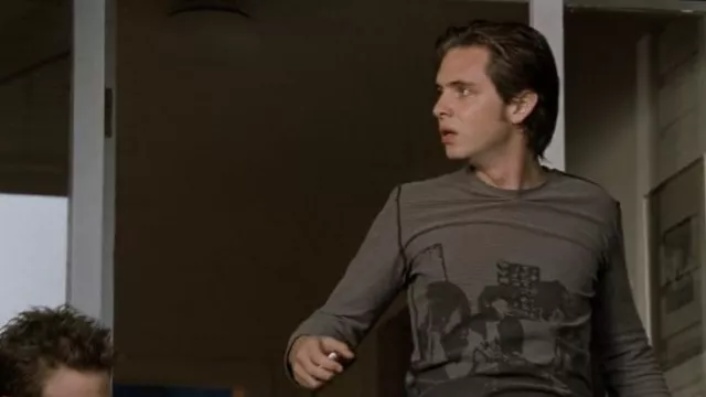 Long Sleeve graphic t-shirt worn by John Allerdyce / Pyro (Aaron Stanford) in X2: X-Men United movie