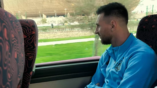 Adidas Argentina Blue Track Jacket worn by Self unknown episodes (Lionel Messi) as seen in Messi's World Cup: The Rise of a Legend (Season 1 Episode 4)