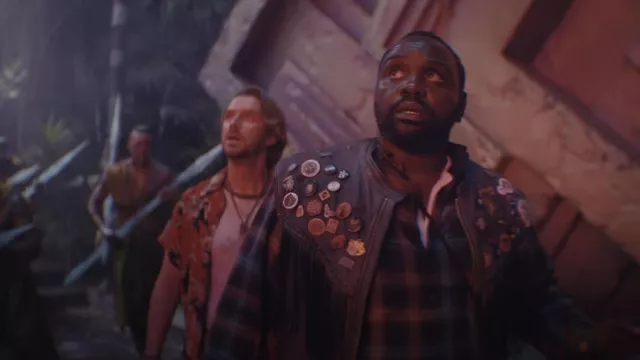 Fringe leather jacket worn by Bernie Hayes (Brian Tyree Henry) as seen in Godzilla x Kong: The New Empire