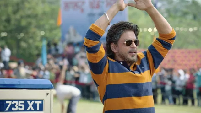 Striped rugby polo shirt worn by Hardayal Singh Dhillon (Shah Rukh Khan ...