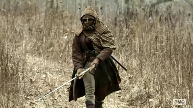 Katana sword worn by Michonne (Danai Gurira) as seen in The Walking Dead: The Ones Who Live (Season 1)