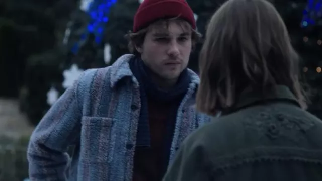 Striped jacket worn by Gregory (Ivan Lapadula) as seen in Through My Window 3: Looking at You movie