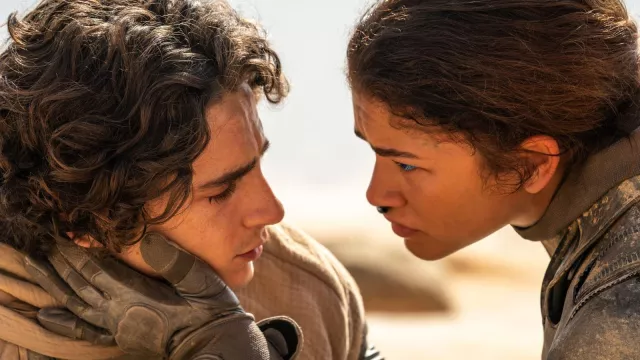 Guantes tácticos usados por Chani (Zendaya) como se ve en los atuendos de la película Dune: Parte Dos