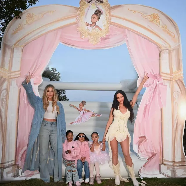 The denim pants worn by Khloé Kardashian on her Instagram account @khloekardashian