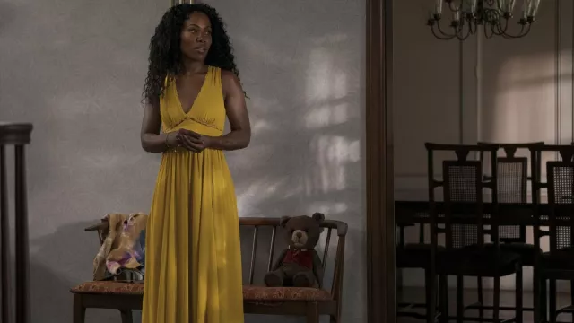 yellow dress movie worn by Jessica (DeWanda Wise) as seen in Imaginary Yellow dresses in movies :