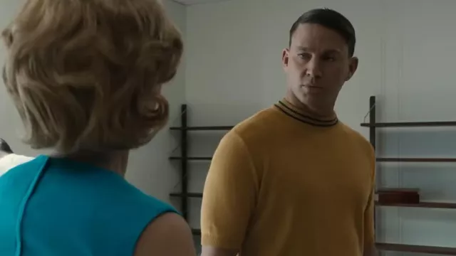 Yellow short sleeve sweater worn by Cole Davis (Channing Tatum) as seen ...