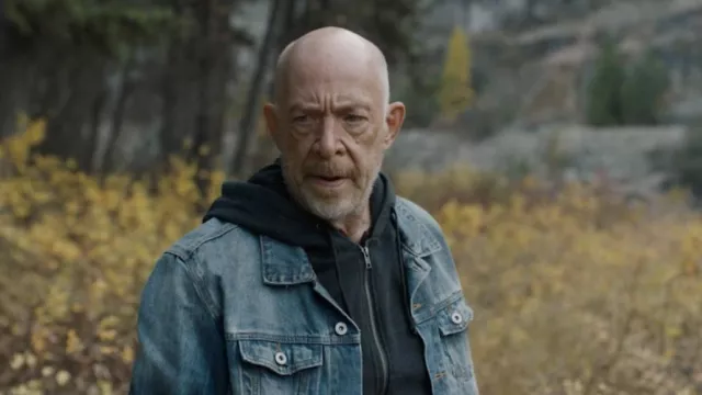 Denim jacket worn by Wade (J. K. Simmons) as seen in You Can't Run Forever movie