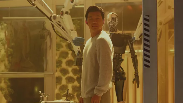 Sweater worn by Harlan Shepherd (Simu Liu) as seen in Atlas movie