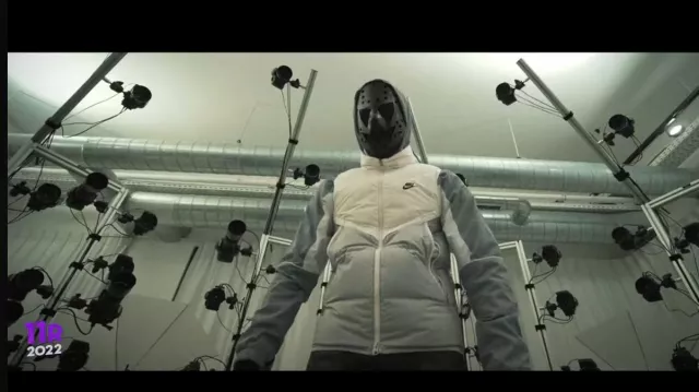Santana Menace White/Grey Nike Jacket in Menace Santana - 11 Rappers to Watch 2022